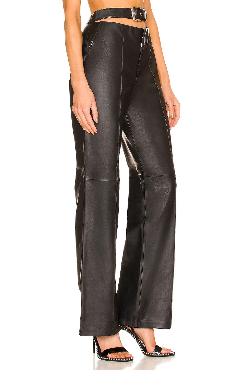 Linda Leather Pant Black 4 Linda Leather Pant Black - Image 2