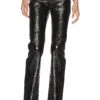 Mid Rise Leather Pant Black -Fashion Clothing Store NBDR WP188 V1