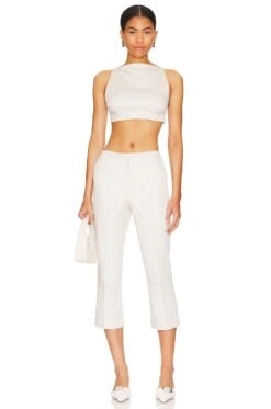 Lillee Pant Cement Grey -Fashion Clothing Store NBDR WP189 V4