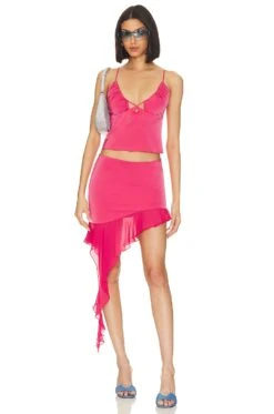 Letty Skirt Hot Pink -Fashion Clothing Store NBDR WQ330 V5