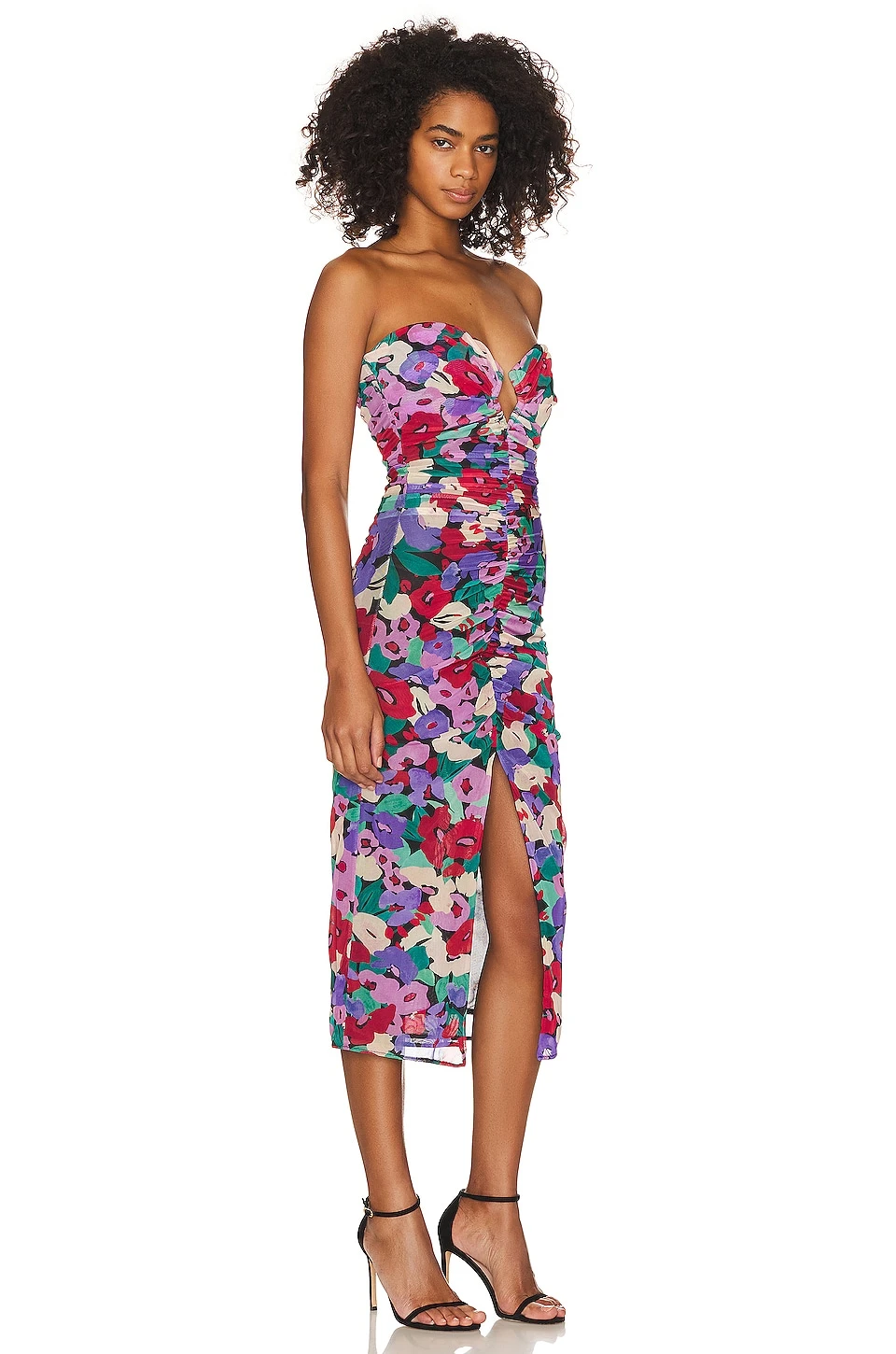 Sorin Diamond Cutout Midi Dress Cabra Print 4 Sorin Diamond Cutout Midi Dress Cabra Print - Image 2