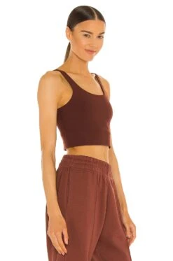 Nike Yoga Luxe Crop Tank Bronze Eclipse -Fashion Clothing Store NIKR WS144 V2
