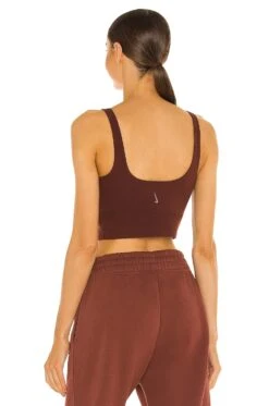 Nike Yoga Luxe Crop Tank Bronze Eclipse -Fashion Clothing Store NIKR WS144 V3
