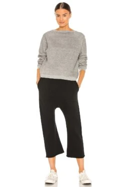 NILI LOTAN SF Sweatpant Washed Black -Fashion Clothing Store NILR WP73 V4