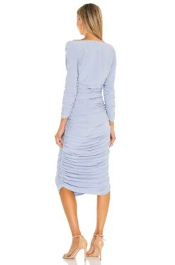 Norma Kamali X REVOLVE Tara Dress Celestial Blue 7 Norma Kamali X REVOLVE Tara Dress Celestial Blue -Fashion Clothing Store NKAM WD278 V3