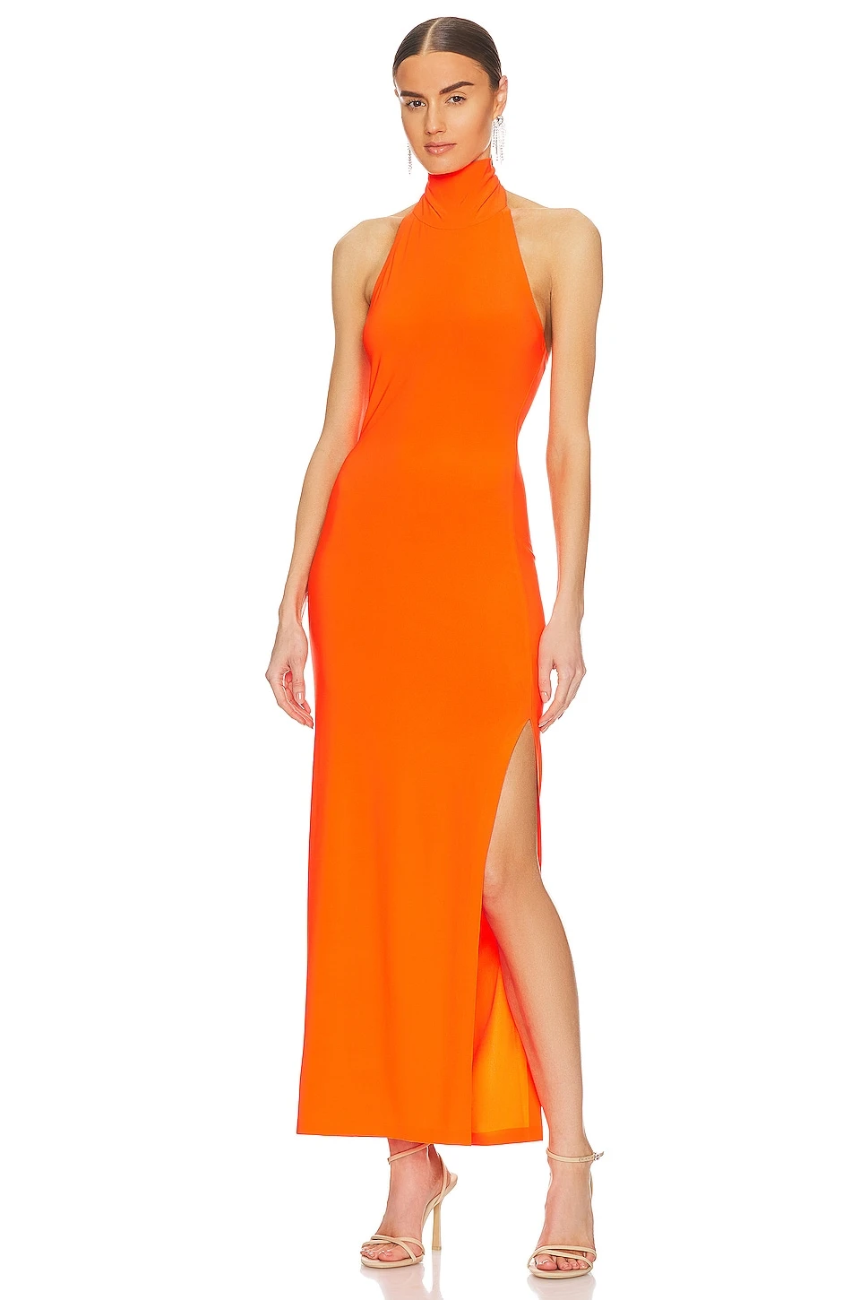 Norma Kamali Halter Turtleneck Gown Sos 3 Norma Kamali Halter Turtleneck Gown Sos