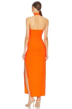Norma Kamali Halter Turtleneck Gown Sos 9 Norma Kamali Halter Turtleneck Gown Sos -Fashion Clothing Store NKAM WD444 V4
