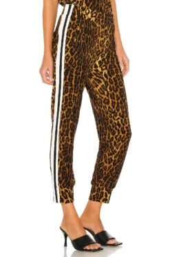 Norma Kamali Side Stripe Jog Pant Pantera -Fashion Clothing Store NKAM WP113 V2