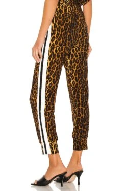 Norma Kamali Side Stripe Jog Pant Pantera -Fashion Clothing Store NKAM WP113 V3