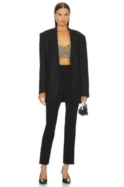 Norma Kamali Bonded Corset Bra Bb Leopard -Fashion Clothing Store NKAM WS217 V4