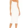 Lust One Shoulder Midi Dress White -Fashion Clothing Store NKIE WD487 V1