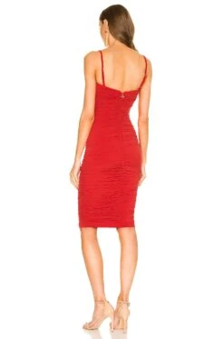 Belisse Midi Dress Red -Fashion Clothing Store NKIE WD510 V3