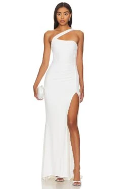 Alba Gown White -Fashion Clothing Store NKIE WD633 V1 1