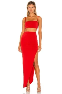 FALDA Red -Fashion Clothing Store NKIE WQ42 V4