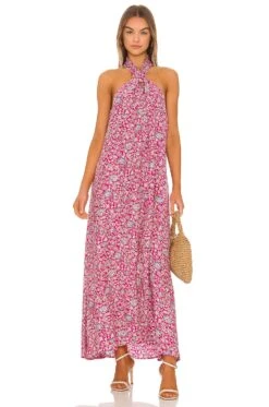 Astrid Maxi Dress Gloriosa Print Flamingo 14 Astrid Maxi Dress Gloriosa Print Flamingo -Fashion Clothing Store NMAR WD40 V1