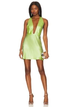 Angelica Mini Dress Lime