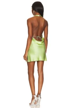 Angelica Mini Dress Lime -Fashion Clothing Store NROL WD43 V3