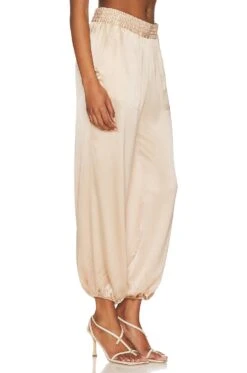 Florence Pull On Silk Pant Pigment Plaster -Fashion Clothing Store NSF WP200 V2