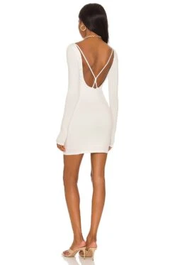 Elise Mini Dress White 7 Elise Mini Dress White -Fashion Clothing Store NYOU WD17 V3