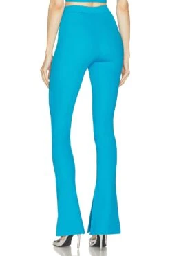 Off-White Sleek Split Leggings Blue -Fashion Clothing Store OFFR WP44 V3