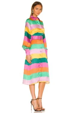 Olivia Rubin Mina Dress Bright Stripe -Fashion Clothing Store OLRB WD21 V2