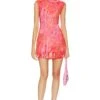 Zusi Sleeveless Mini Dress Pink & Burnt Orange Combo -Fashion Clothing Store ONAR WD2 V1