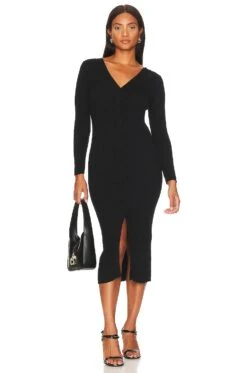 Isla Midi Dress Black
