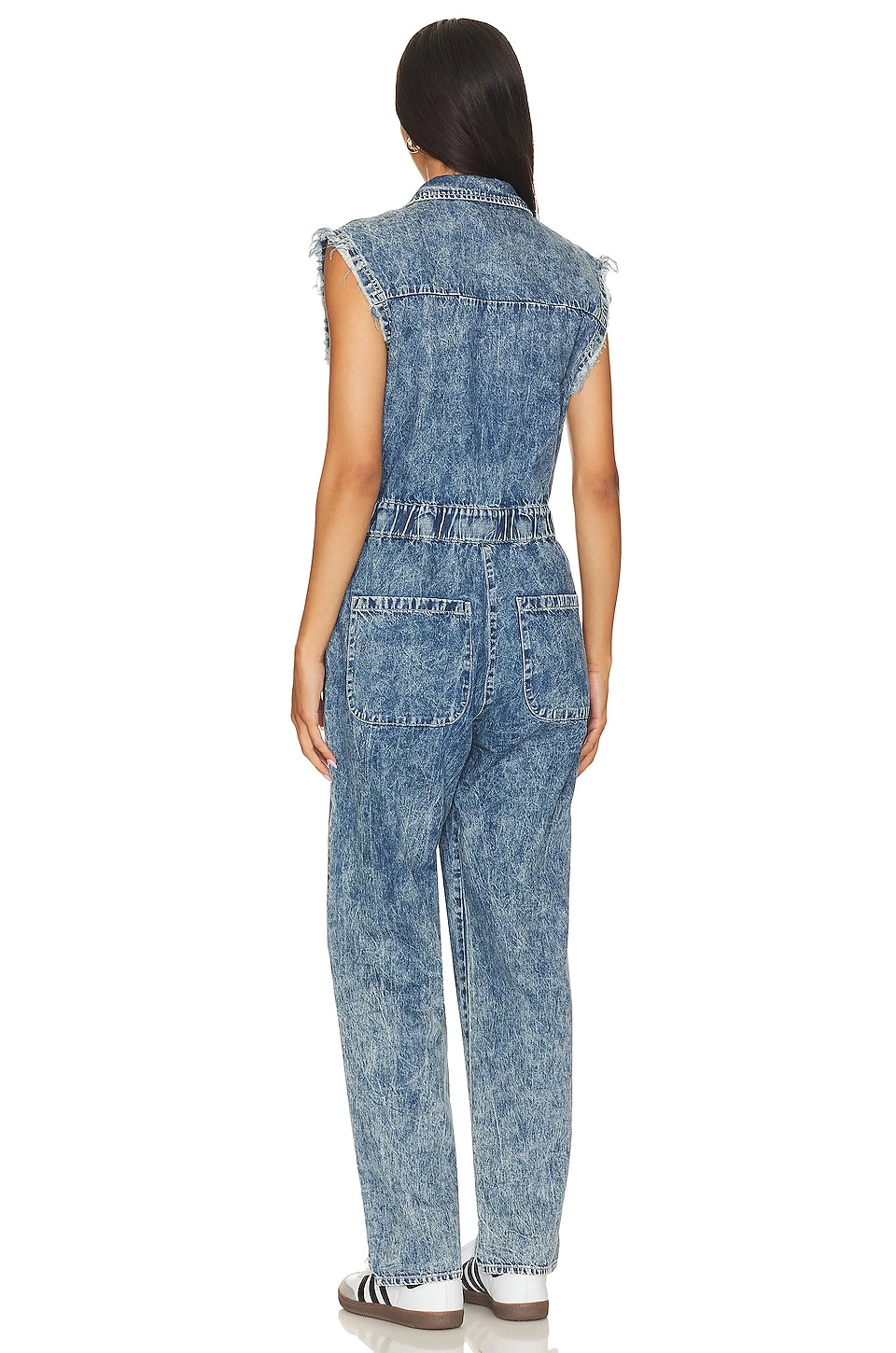 One Teaspoon Olivia Denim Sleeveless Overall Acid Blue 5 One Teaspoon Olivia Denim Sleeveless Overall Acid Blue - Image 3