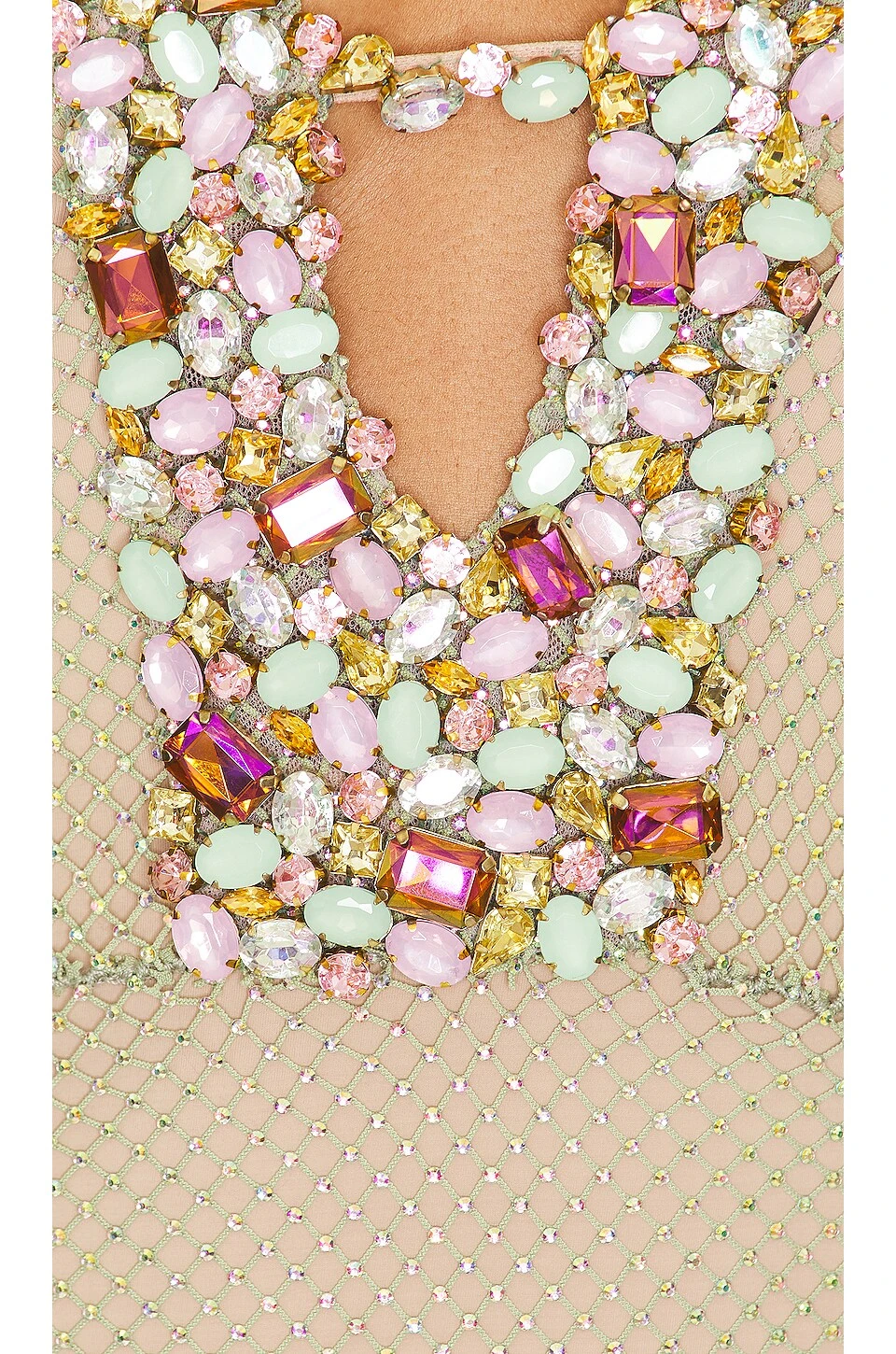 Rhinestone High Neck Gown Mermaid 6 Rhinestone High Neck Gown Mermaid - Image 4