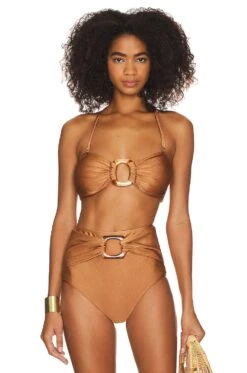 Bandeau Bikini Top Almond