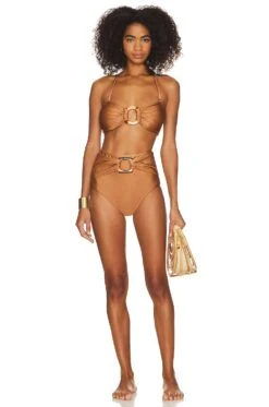 Bandeau Bikini Top Almond 11 Bandeau Bikini Top Almond -Fashion Clothing Store PBTO WX145 V5