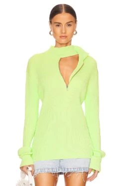Laroi Knit Jumper Lime