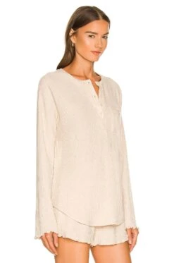 Brigitte Top Oatmeal -Fashion Clothing Store PRIP WI3 V3