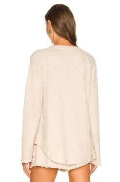 Brigitte Top Oatmeal -Fashion Clothing Store PRIP WI3 V4