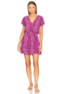RAILS Karla Dress Magenta Cheetah