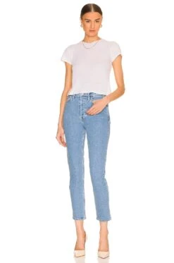 RE/DONE Originals 90's High Rise Ankle Crop Blue Stone -Fashion Clothing Store REDR WJ207 V4