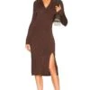 Rag & Bone Dawson Polo Dress Brown -Fashion Clothing Store RGBR WD78 V1