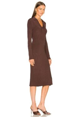 Rag & Bone Dawson Polo Dress Brown -Fashion Clothing Store RGBR WD78 V2