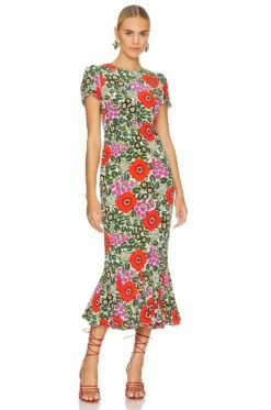 Lulani Dress Sicilia Rooibos -Fashion Clothing Store RHOR WD129 V1