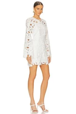 Celia Short Dress Pearl White -Fashion Clothing Store ROCS WD267 V3