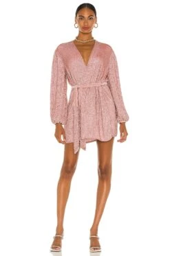 Gabrielle Dress Metallic Black -Fashion Clothing Store ROFR WD159 V1