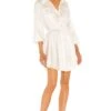Olive Mini Dress White -Fashion Clothing Store ROFR WD176 V1