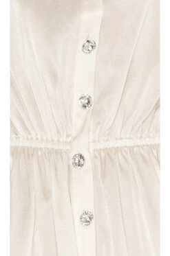 Olive Mini Dress White -Fashion Clothing Store ROFR WD176 V5