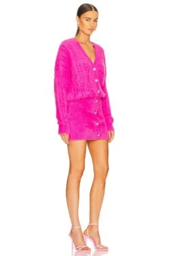 Tala Dress Fuzzy Magenta -Fashion Clothing Store ROFR WD375 V2