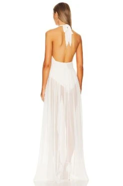 X REVOLVE Zion Dress White -Fashion Clothing Store ROFR WD496 V3