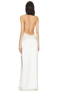 Morena Dress White -Fashion Clothing Store ROFR WD513 V5