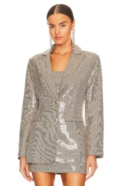 Hadley Blazer Multi Brown -Fashion Clothing Store ROFR WO76 V2