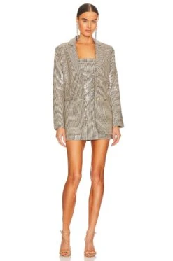 Hadley Blazer Multi Brown -Fashion Clothing Store ROFR WO76 V5