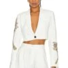 Palazza Blazer White -Fashion Clothing Store ROFR WO91 V1