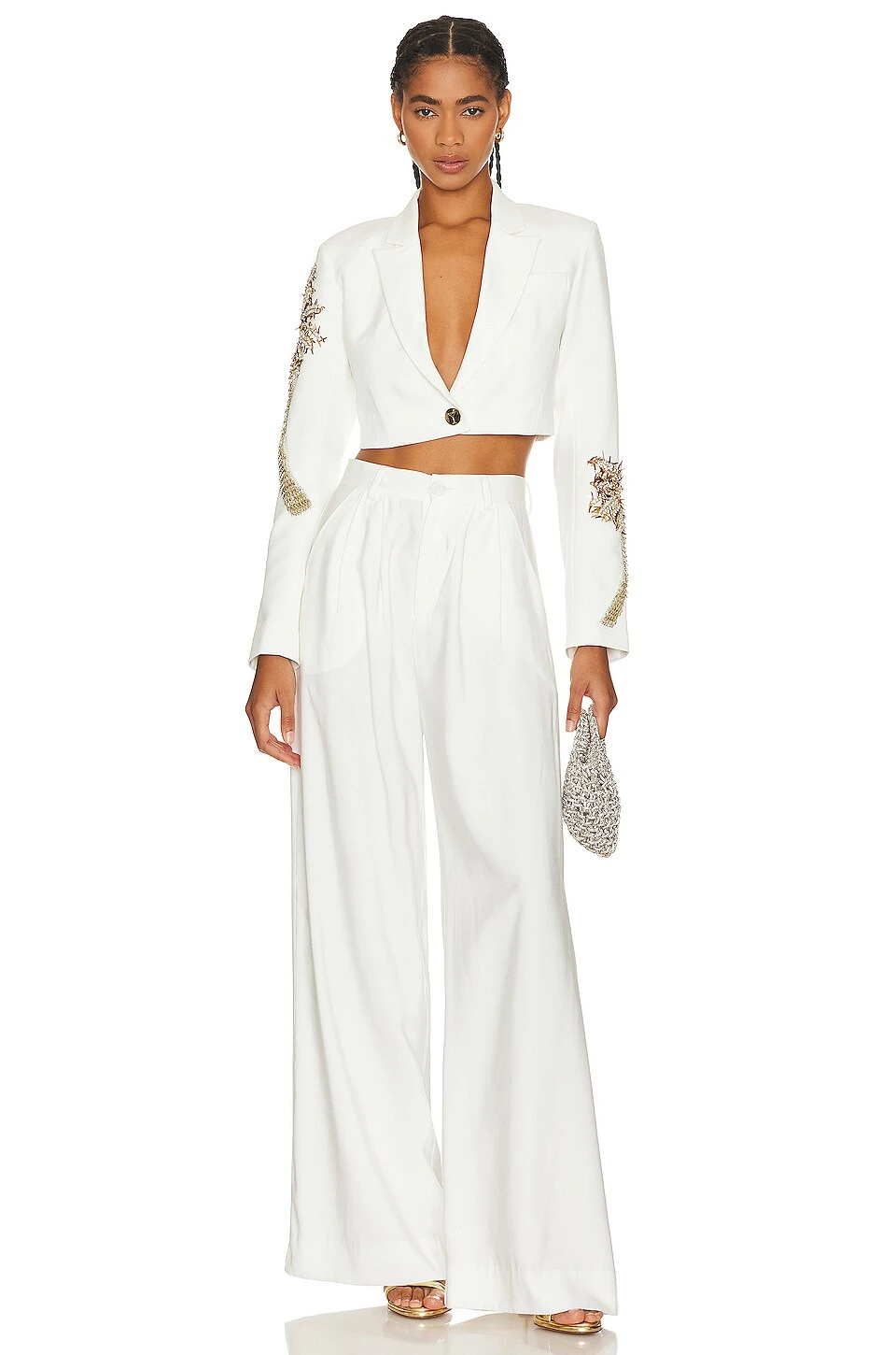 Palazza Blazer White 7 Palazza Blazer White - Image 5